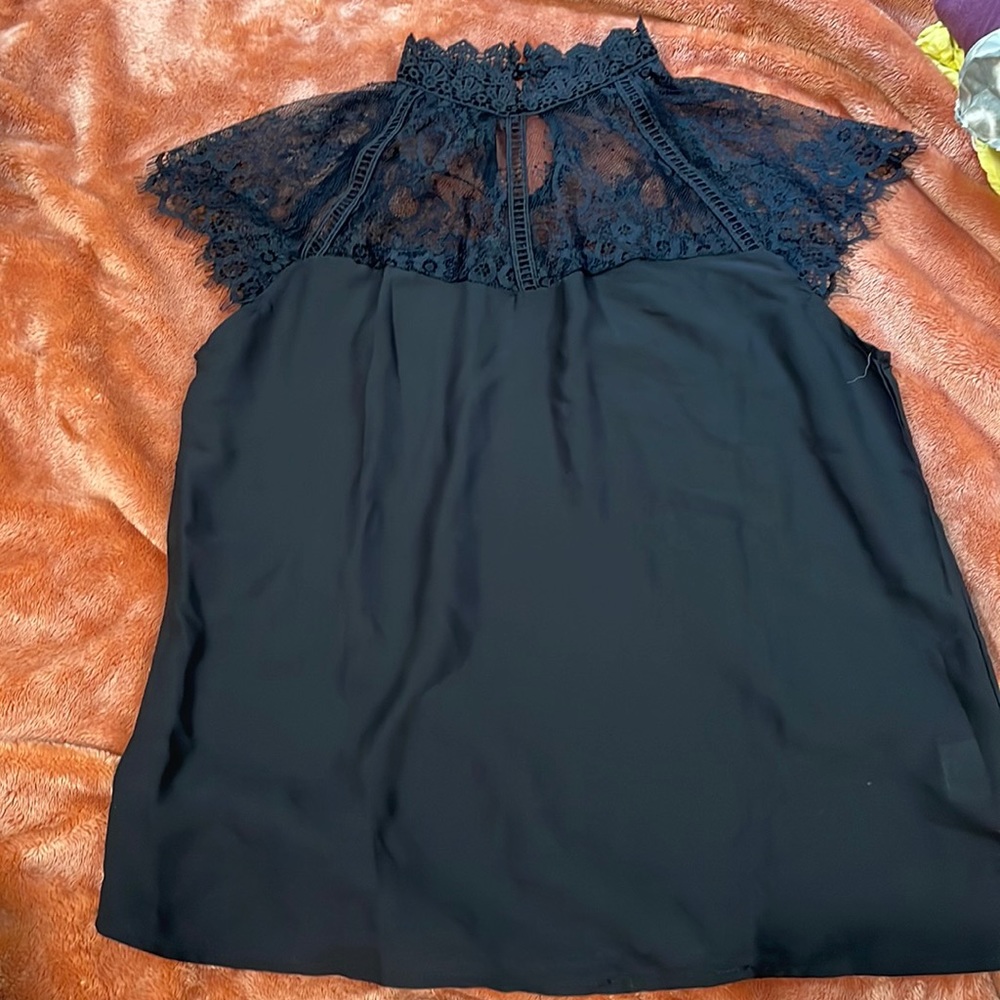 Black Lace Blouse